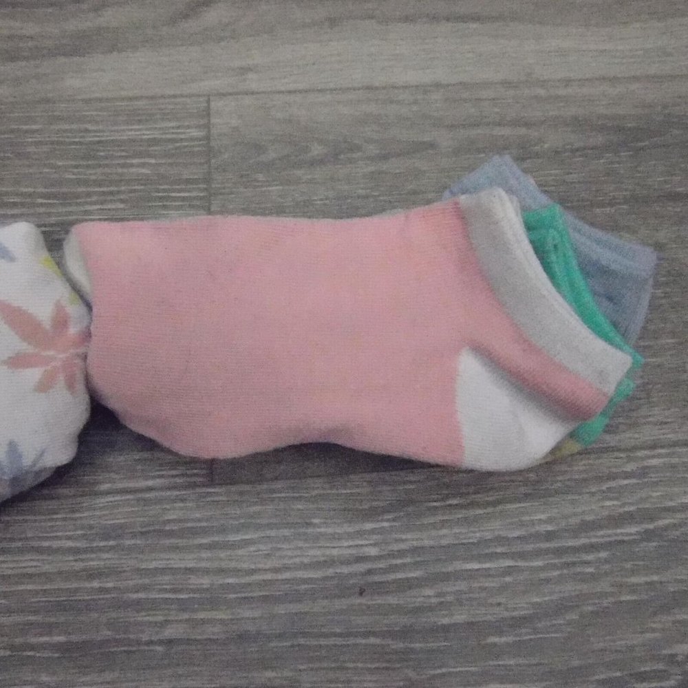 Adidas X14 Pairs Mix and Match Adult Floral Ankle No Show Socks - Picture 3 of 16